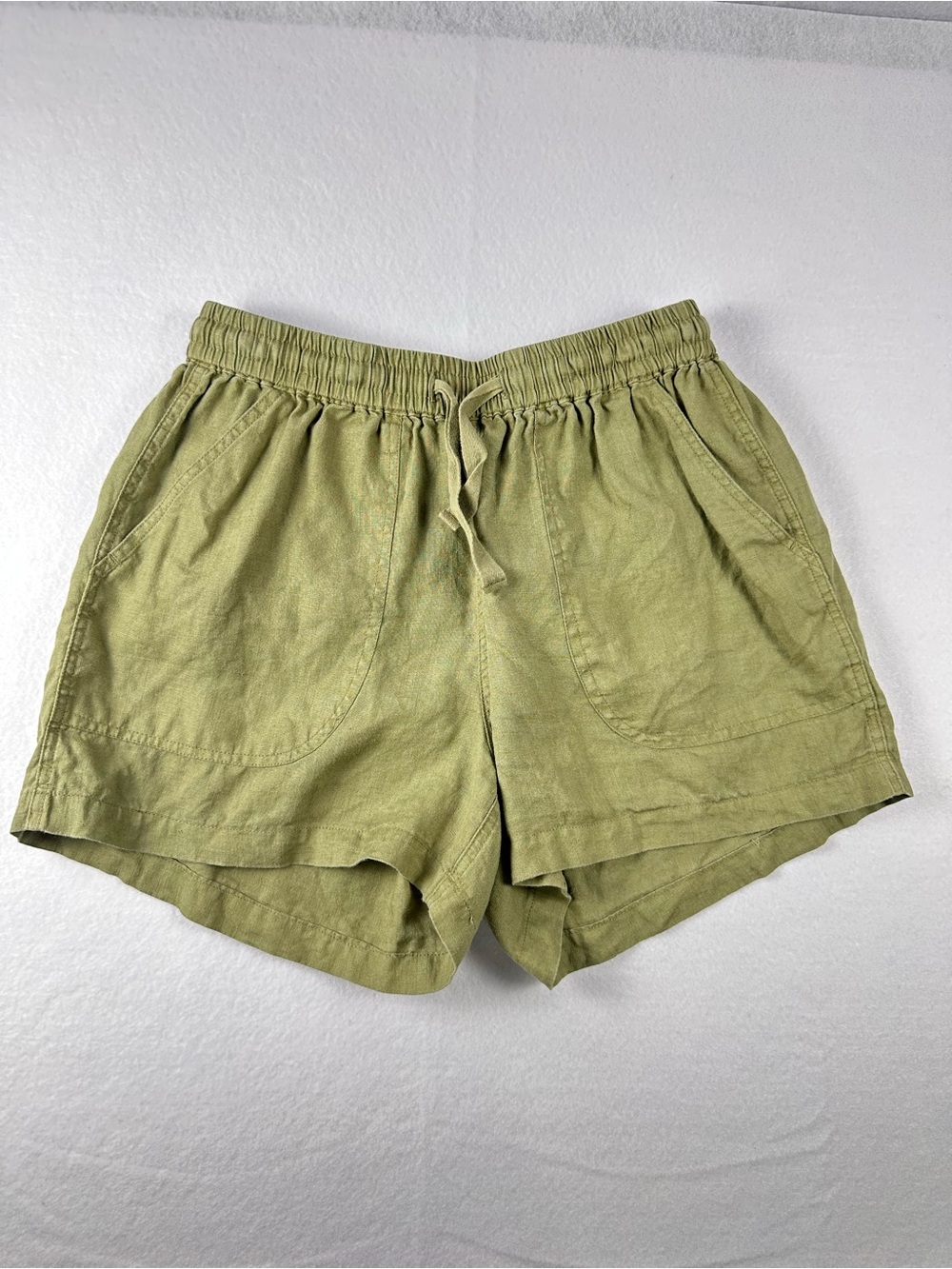 Quince Shorts Drawcord 100% Linen Women's Athletic Size XS Resort Beach Vacation